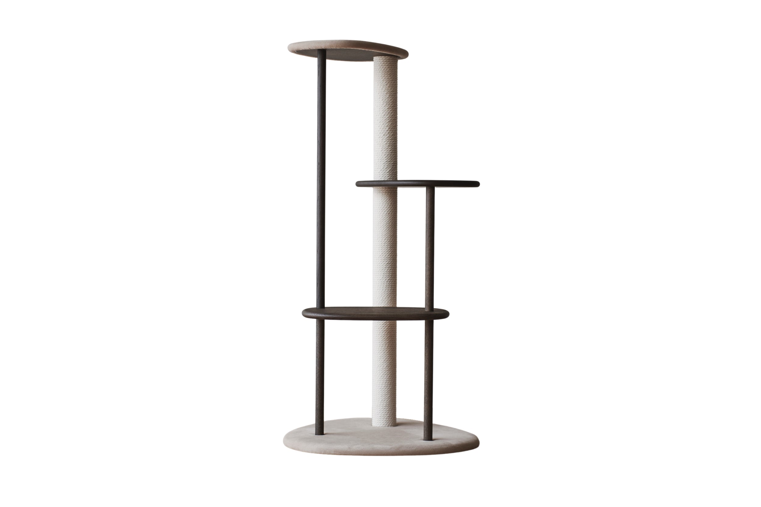 KARIMOKU CAT TREE Greige & smoked oak
